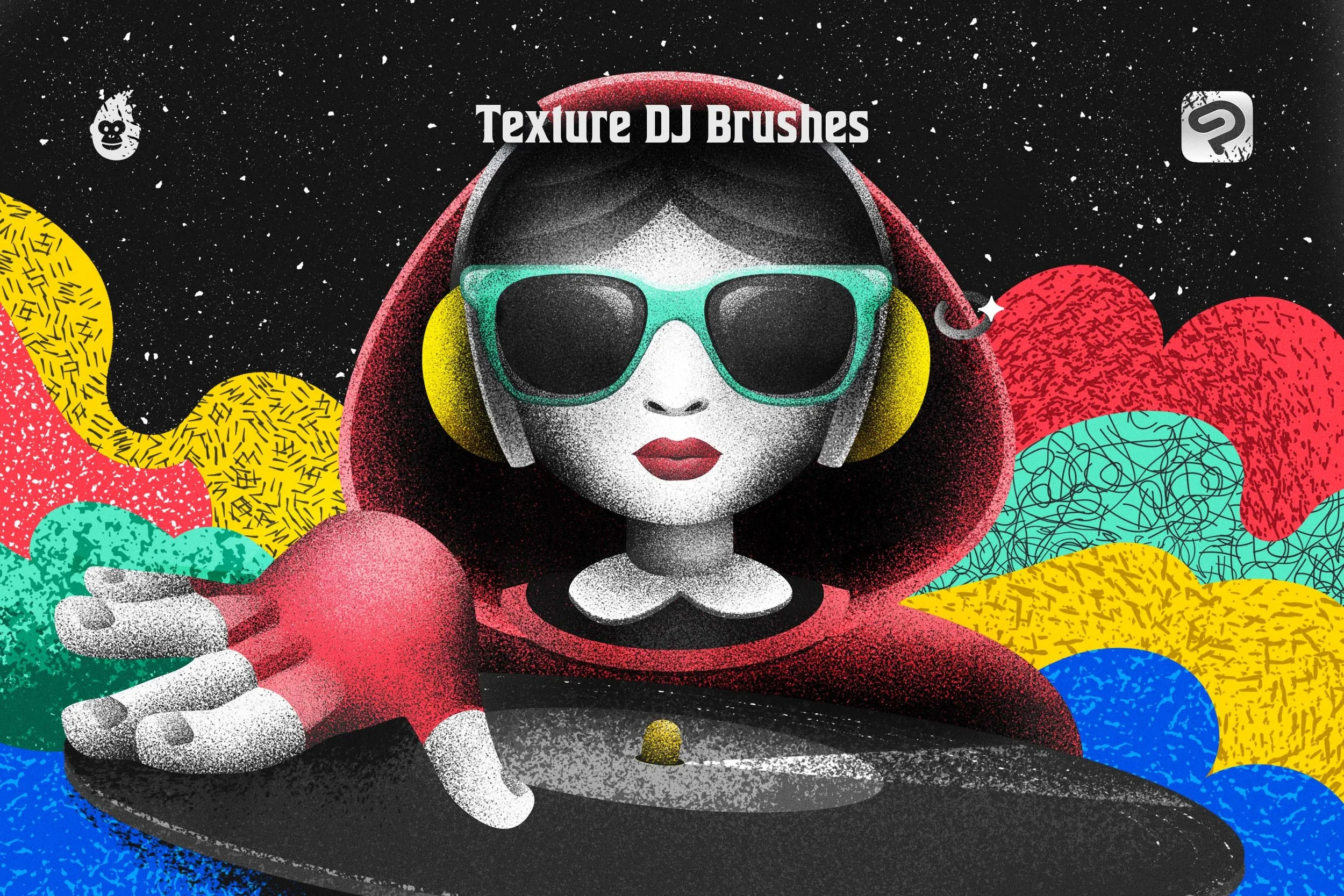 Texture DJ Brushes for Clip Studio Paint — Brushapes Studio